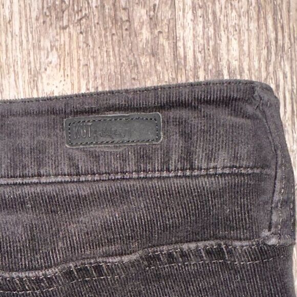 KUT from the kloth Karen Baby boot cut stretch black 5 pocket soft corduroy sz 8 - Picture 9 of 14